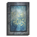 Luxe Metal Art 'Hello Beach House' by Lightbox Journal, Metal Wall Art