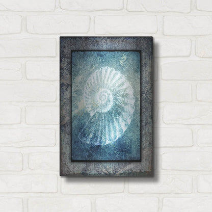 Luxe Metal Art 'Hello Beach Shell I' by Lightbox Journal, Metal Wall Art,12x16