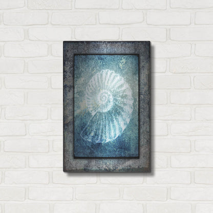 Luxe Metal Art 'Hello Beach Shell I' by Lightbox Journal, Metal Wall Art,16x24
