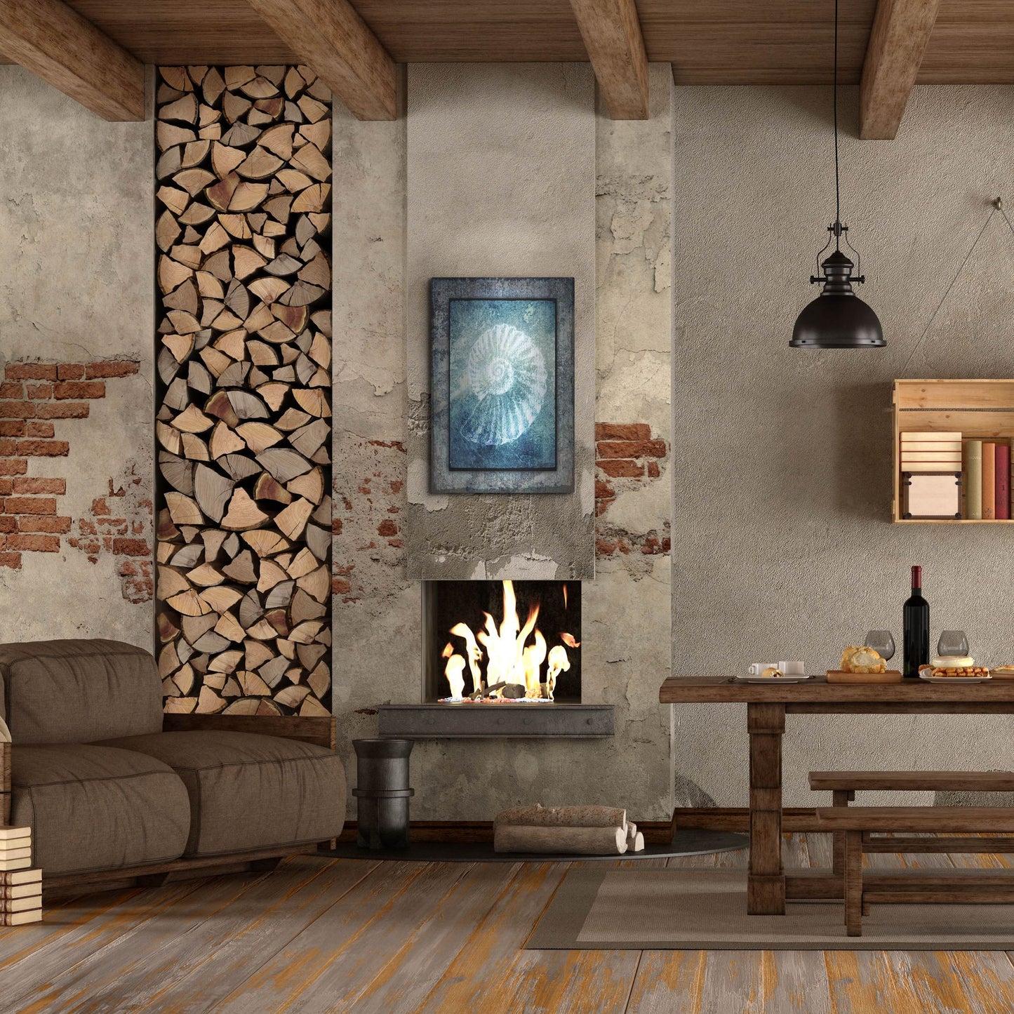 Luxe Metal Art 'Hello Beach Shell I' by Lightbox Journal, Metal Wall Art,24x36