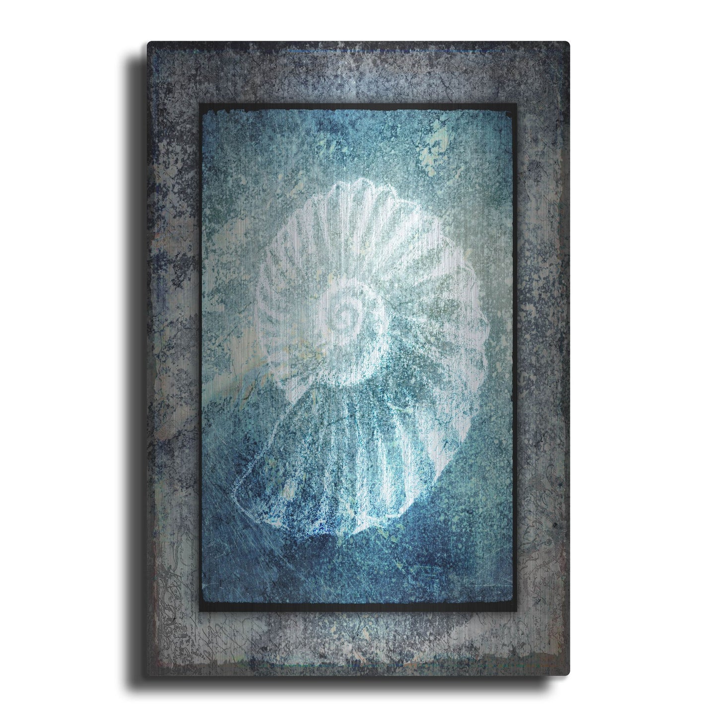 Luxe Metal Art 'Hello Beach Shell I' by Lightbox Journal, Metal Wall Art