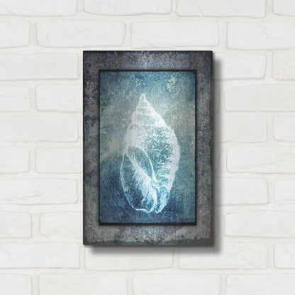 Luxe Metal Art 'Hello Beach Shell II' by Lightbox Journal, Metal Wall Art,12x16