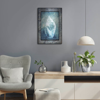 Luxe Metal Art 'Hello Beach Shell II' by Lightbox Journal, Metal Wall Art,16x24