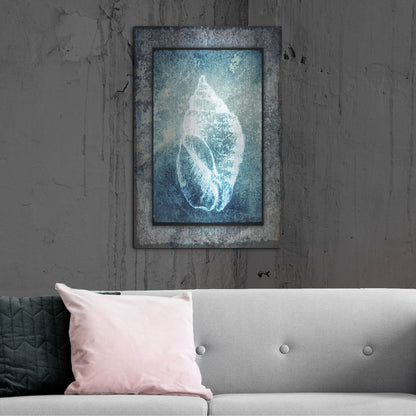 Luxe Metal Art 'Hello Beach Shell II' by Lightbox Journal, Metal Wall Art,24x36