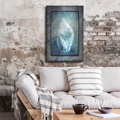 Luxe Metal Art 'Hello Beach Shell II' by Lightbox Journal, Metal Wall Art,24x36