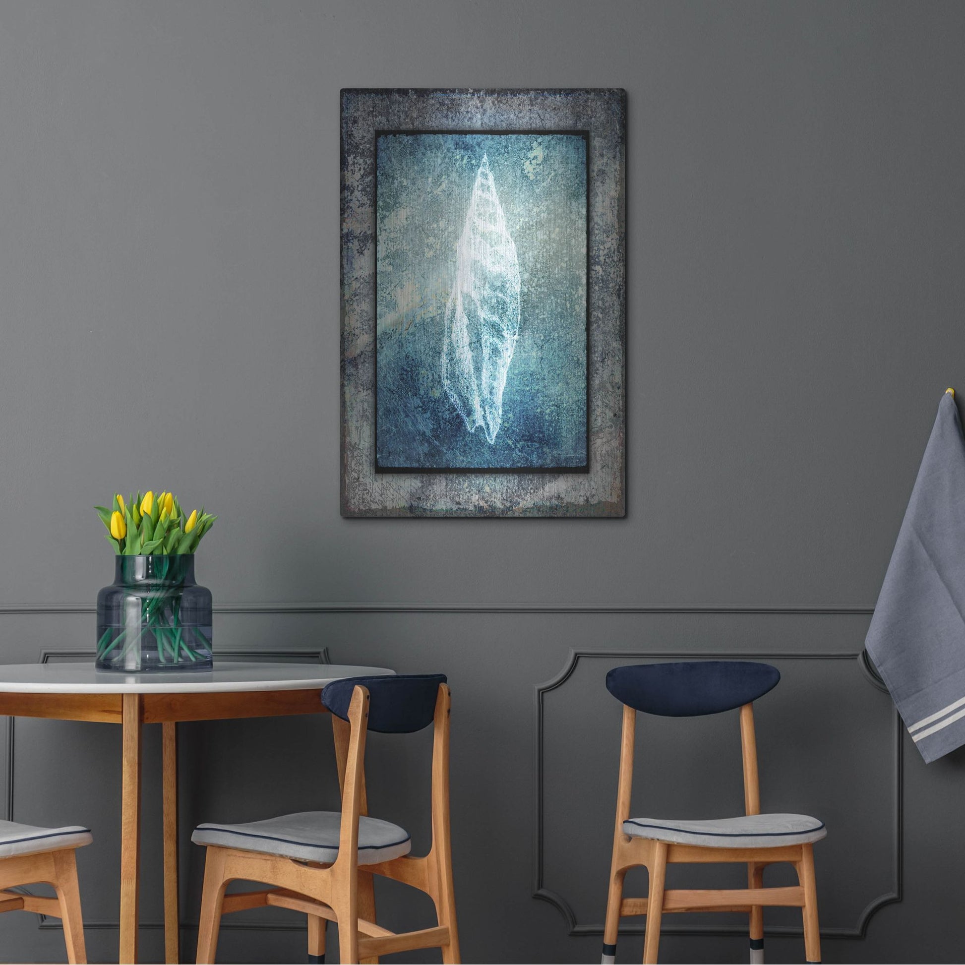 Luxe Metal Art 'Hello Beach Shell III' by Lightbox Journal, Metal Wall Art,24x36