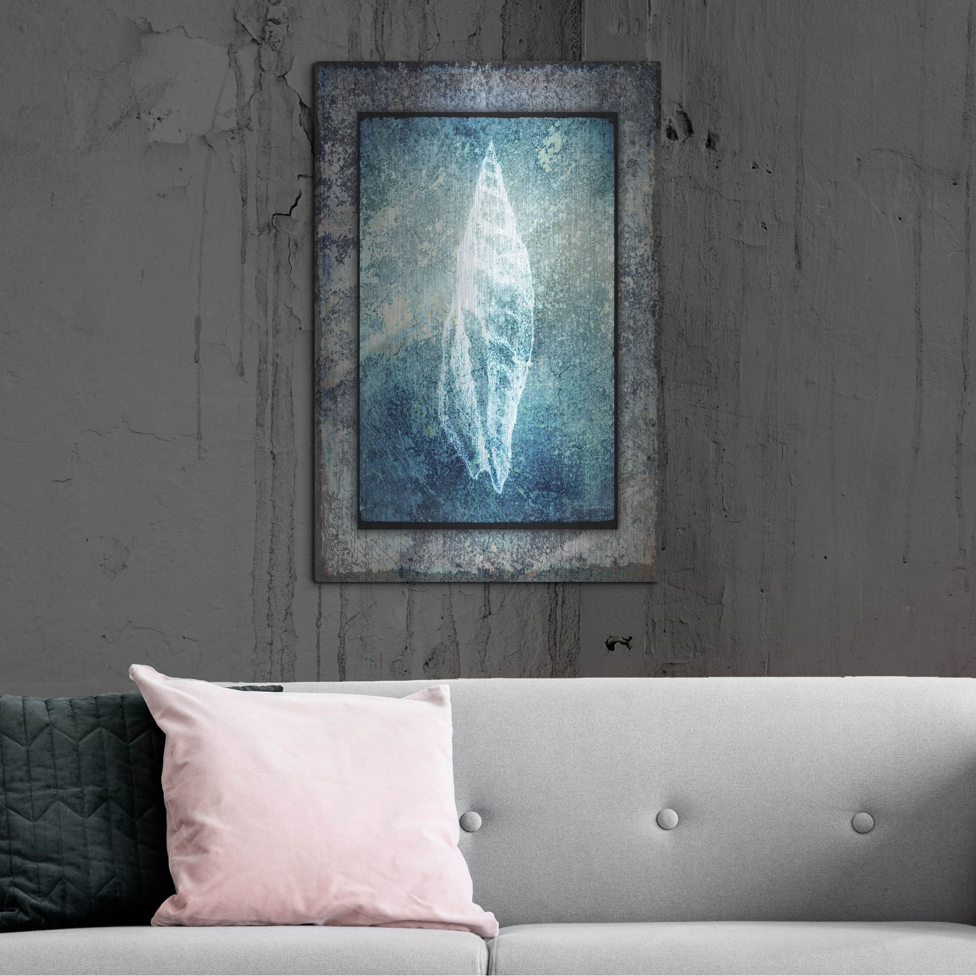 Luxe Metal Art 'Hello Beach Shell III' by Lightbox Journal, Metal Wall Art,24x36