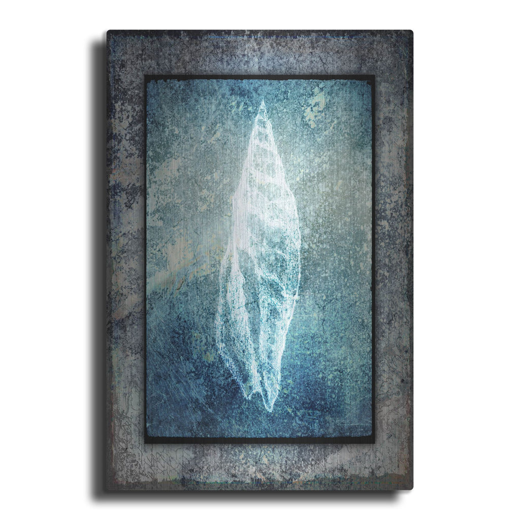Luxe Metal Art 'Hello Beach Shell III' by Lightbox Journal, Metal Wall Art