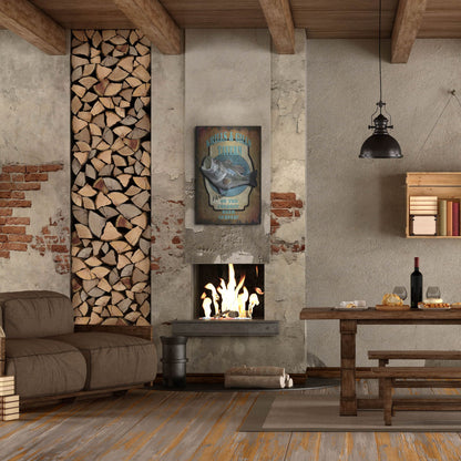 Luxe Metal Art 'Krills & Gills Tavern' by Lightbox Journal, Metal Wall Art,24x36