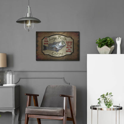 Luxe Metal Art 'Large Mouth Cavern II' by Lightbox Journal, Metal Wall Art,24x16