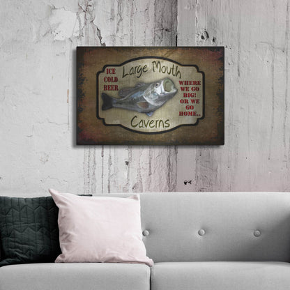 Luxe Metal Art 'Large Mouth Cavern II' by Lightbox Journal, Metal Wall Art,36x24