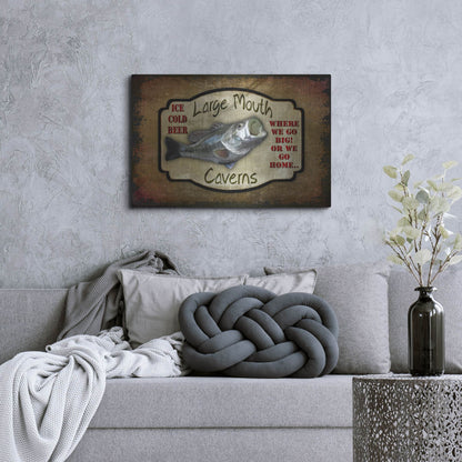 Luxe Metal Art 'Large Mouth Cavern II' by Lightbox Journal, Metal Wall Art,36x24