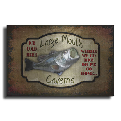 Luxe Metal Art 'Large Mouth Cavern II' by Lightbox Journal, Metal Wall Art