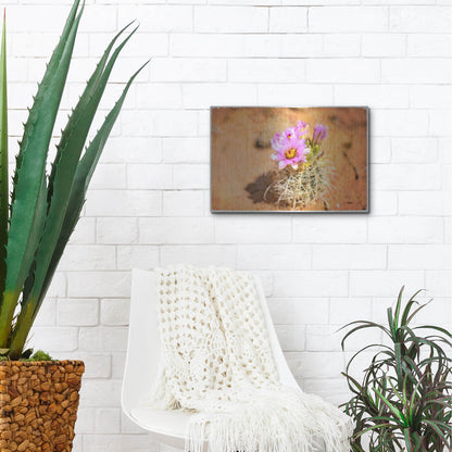 Luxe Metal Art 'Desert Flower 4' by Lightbox Journal, Metal Wall Art,16x12
