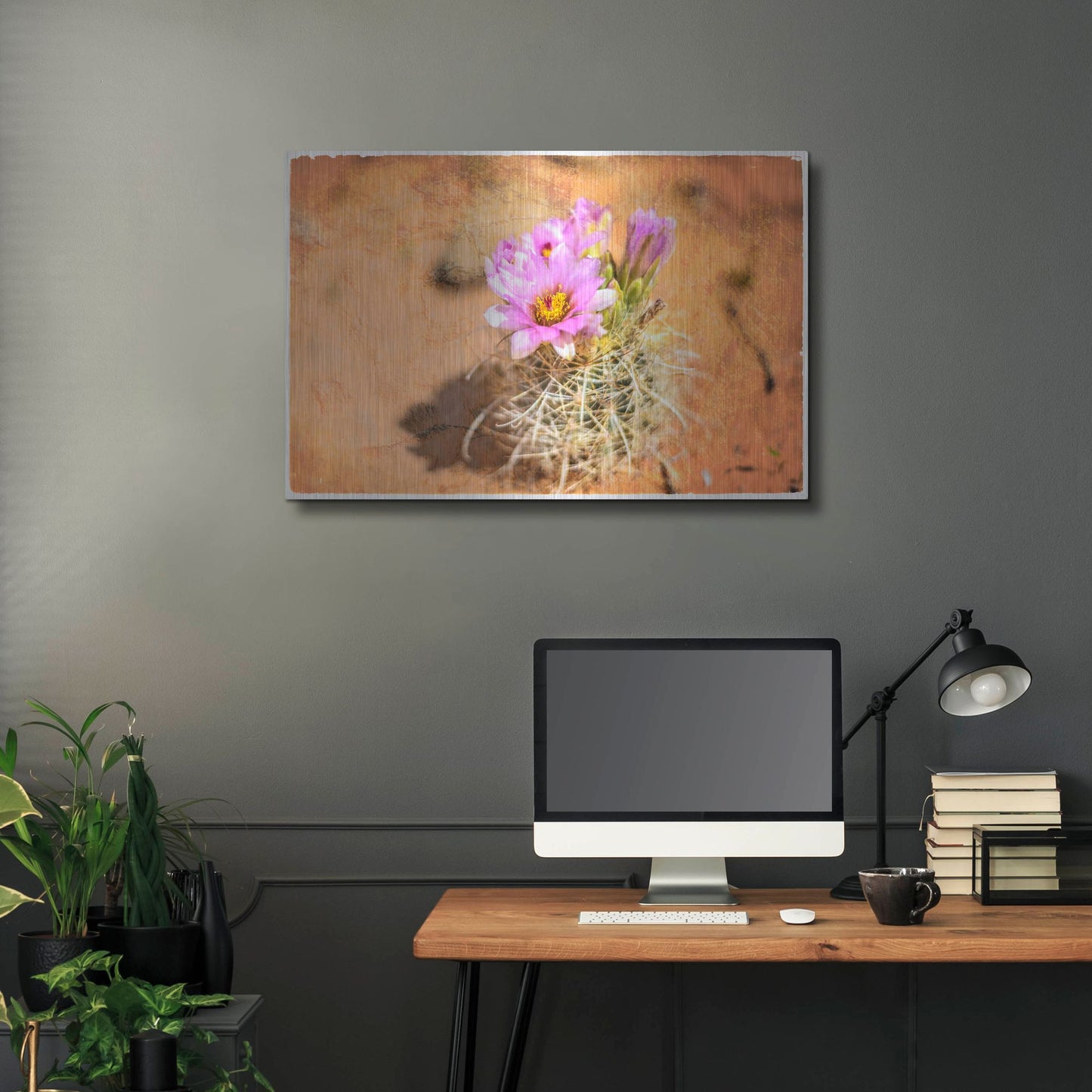 Luxe Metal Art 'Desert Flower 4' by Lightbox Journal, Metal Wall Art,36x24