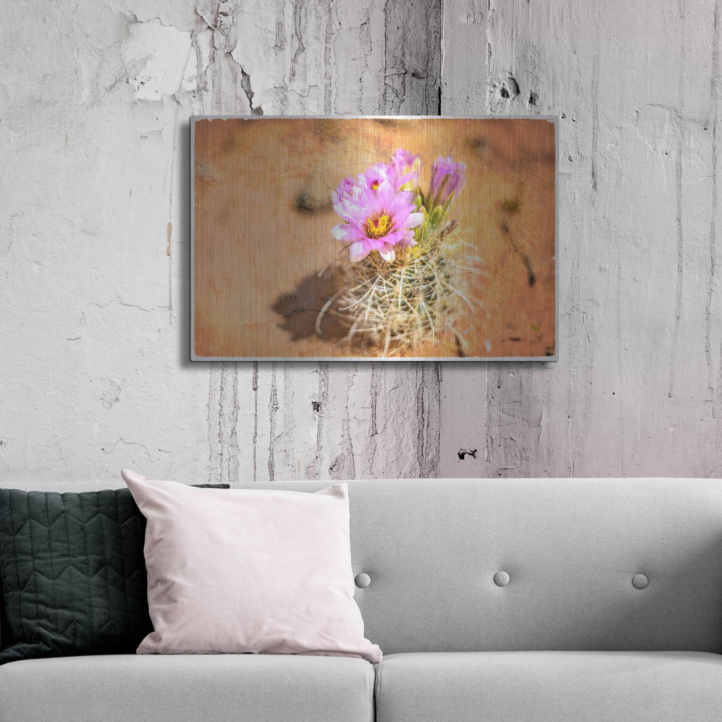 Luxe Metal Art 'Desert Flower 4' by Lightbox Journal, Metal Wall Art,36x24