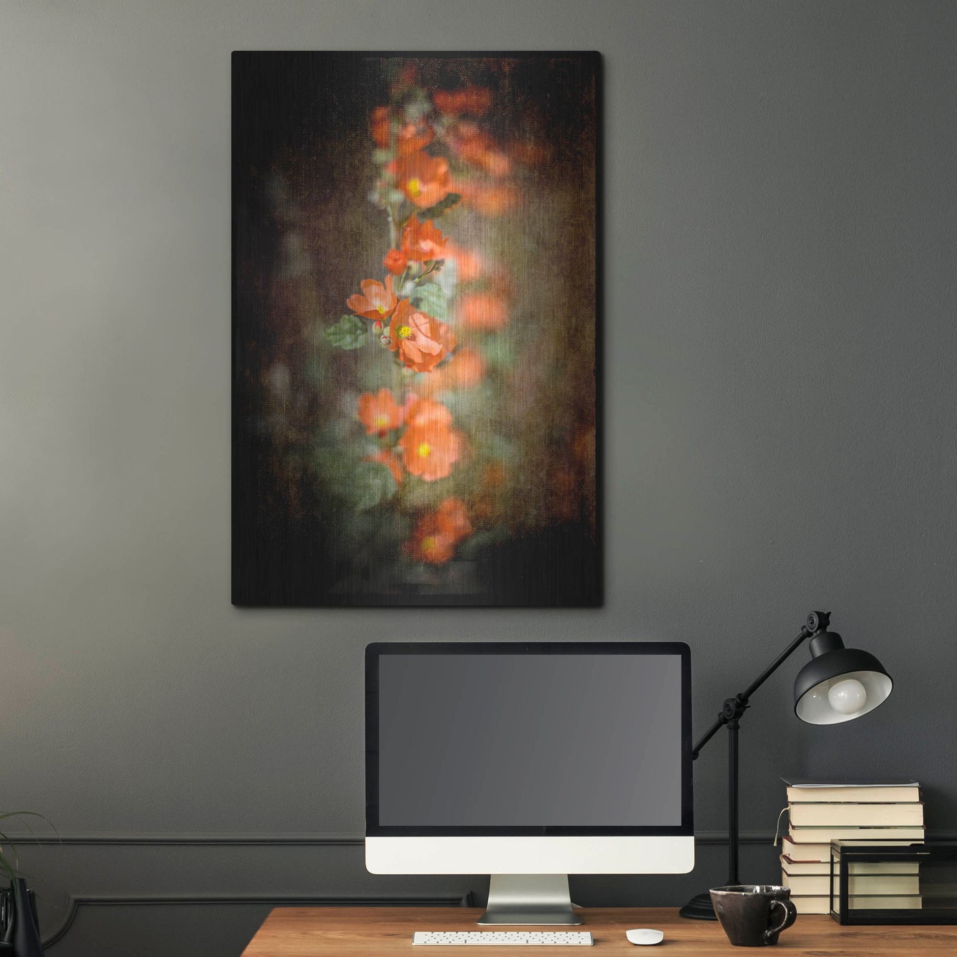 Luxe Metal Art 'Desert Flower 5' by Lightbox Journal, Metal Wall Art,24x36