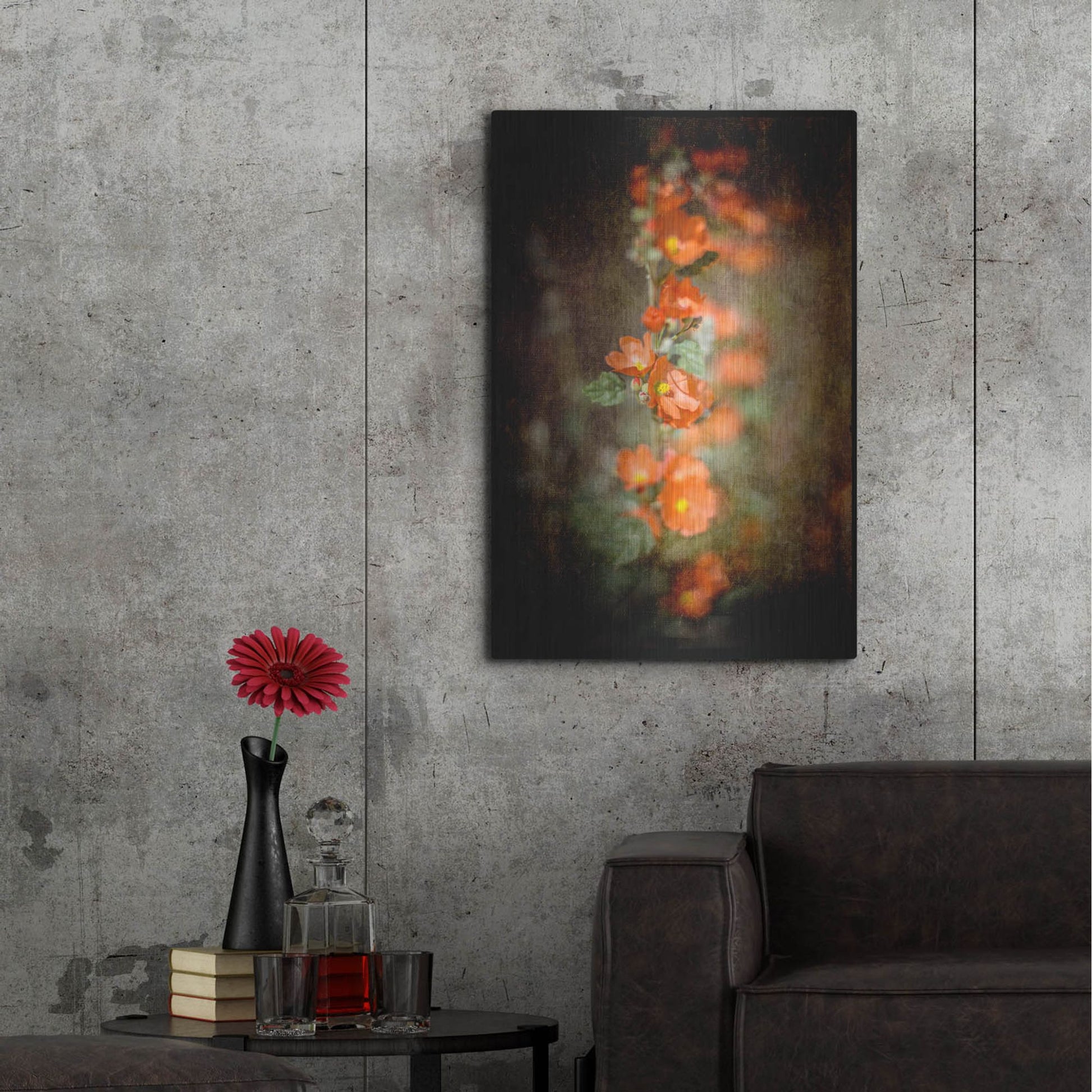 Luxe Metal Art 'Desert Flower 5' by Lightbox Journal, Metal Wall Art,24x36