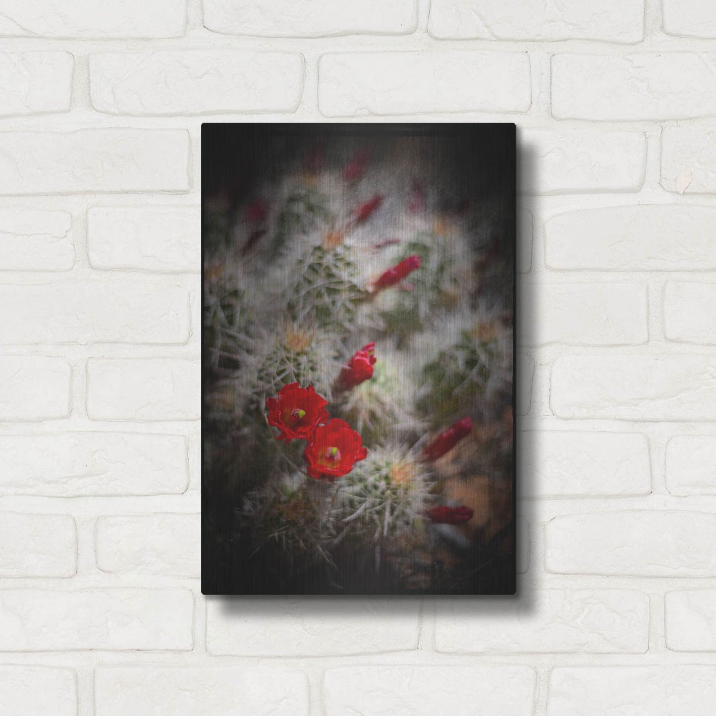 Luxe Metal Art 'Desert Flower 6' by Lightbox Journal, Metal Wall Art,12x16