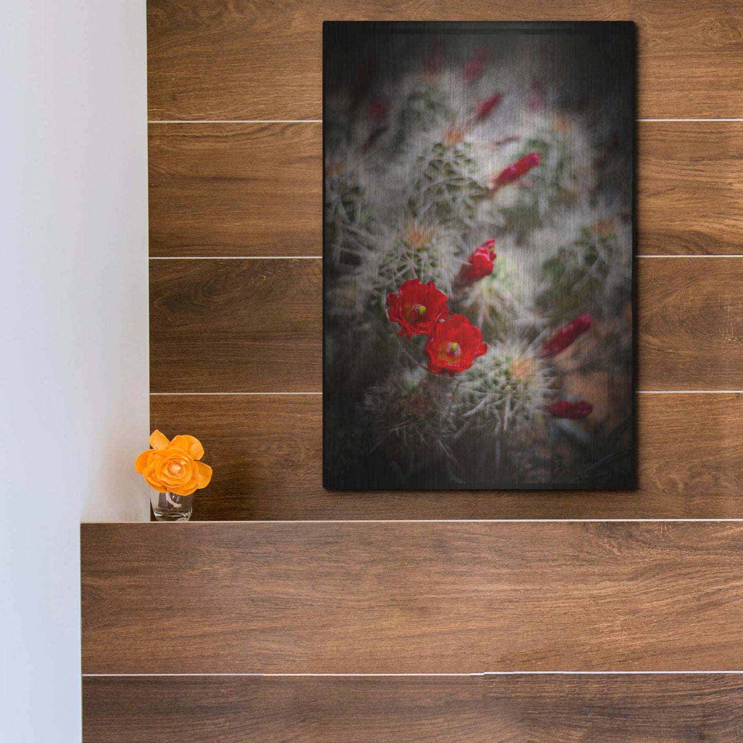 Luxe Metal Art 'Desert Flower 6' by Lightbox Journal, Metal Wall Art,12x16