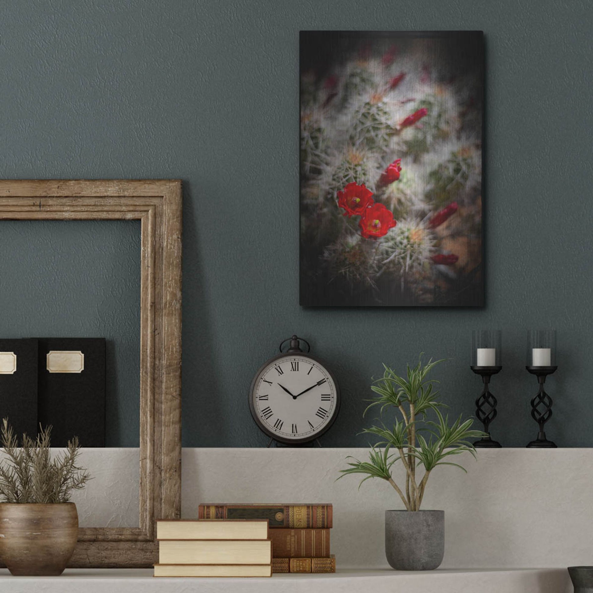 Luxe Metal Art 'Desert Flower 6' by Lightbox Journal, Metal Wall Art,12x16