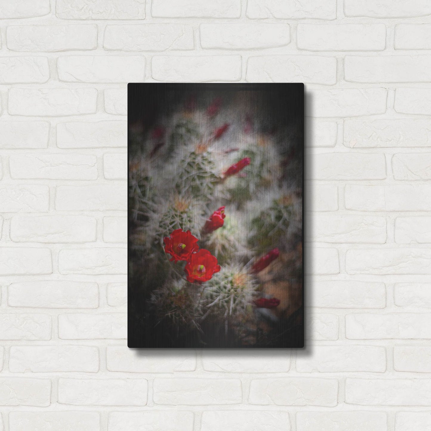 Luxe Metal Art 'Desert Flower 6' by Lightbox Journal, Metal Wall Art,16x24