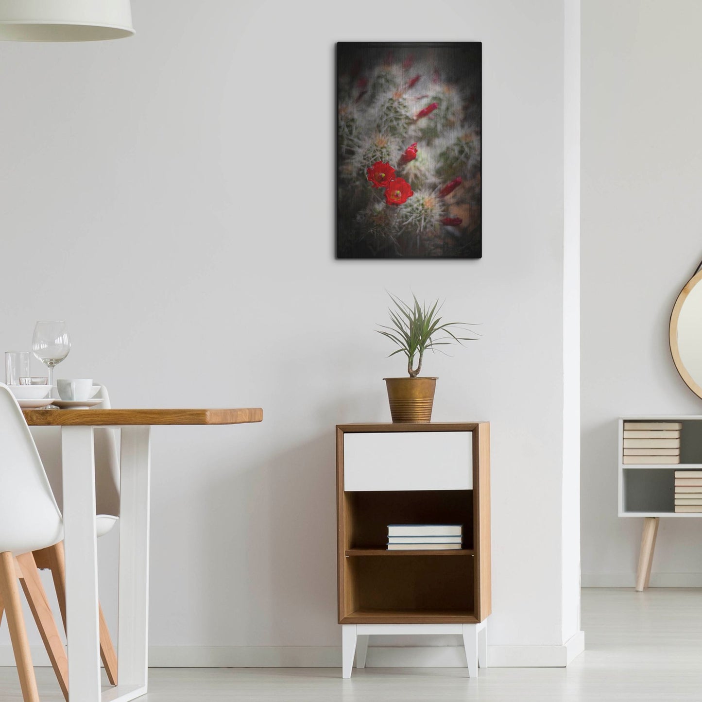 Luxe Metal Art 'Desert Flower 6' by Lightbox Journal, Metal Wall Art,16x24