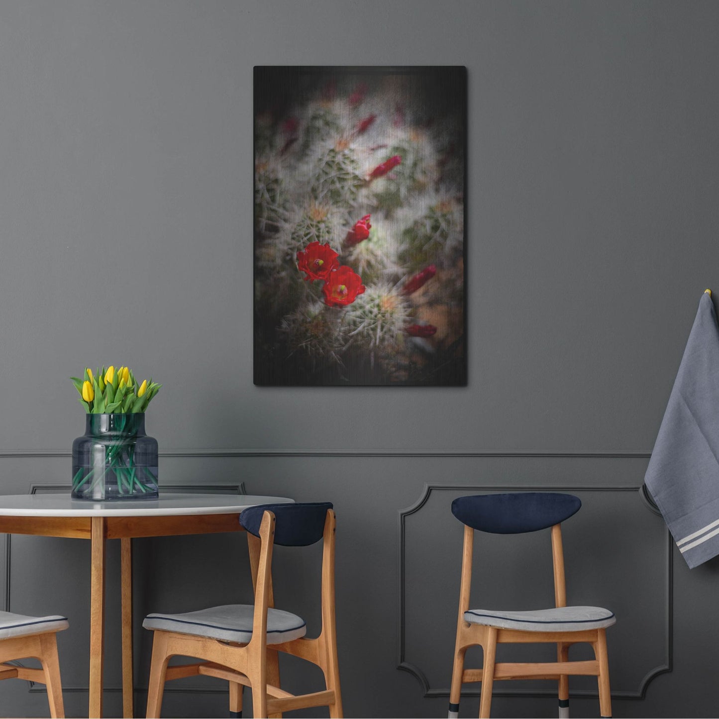 Luxe Metal Art 'Desert Flower 6' by Lightbox Journal, Metal Wall Art,24x36