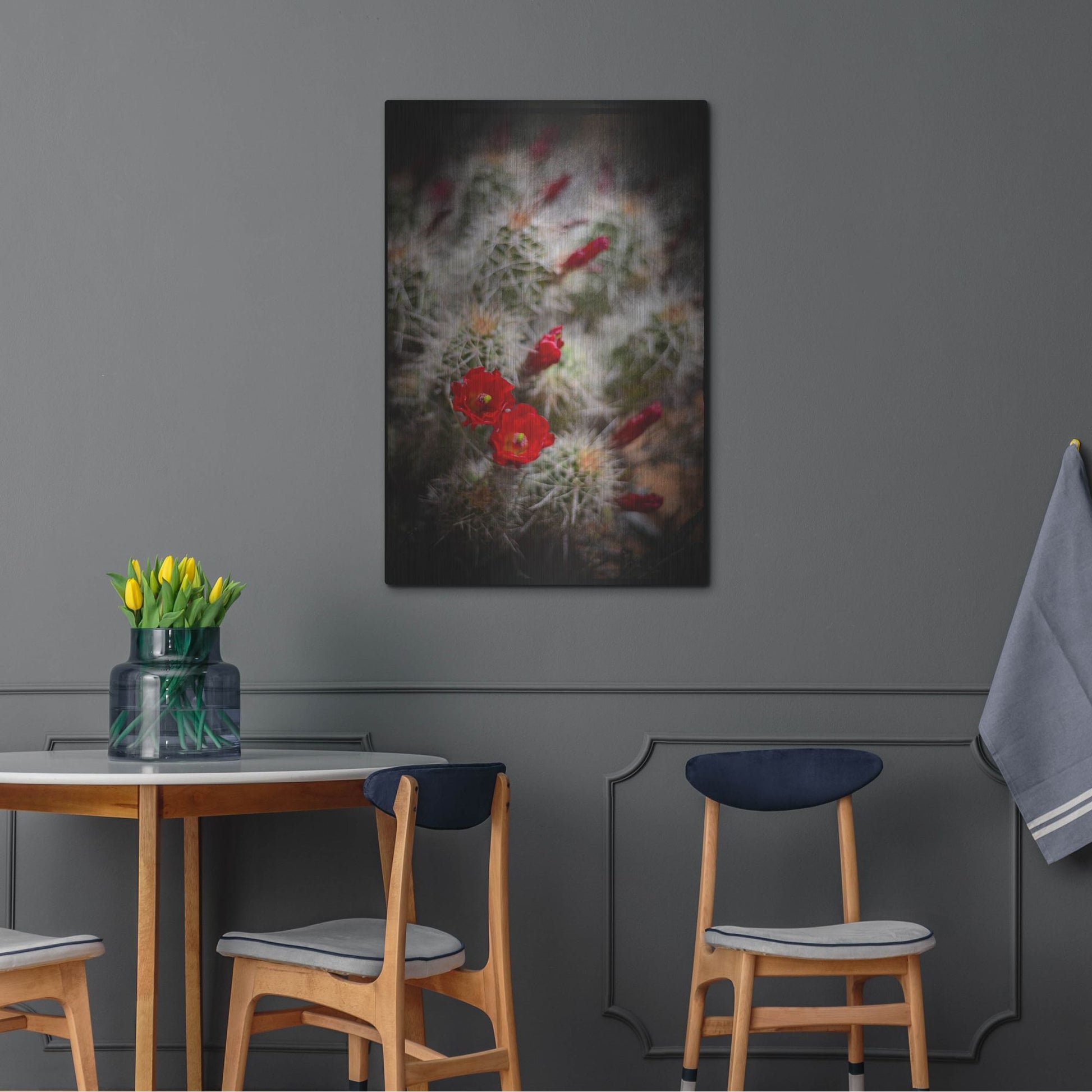 Luxe Metal Art 'Desert Flower 6' by Lightbox Journal, Metal Wall Art,24x36