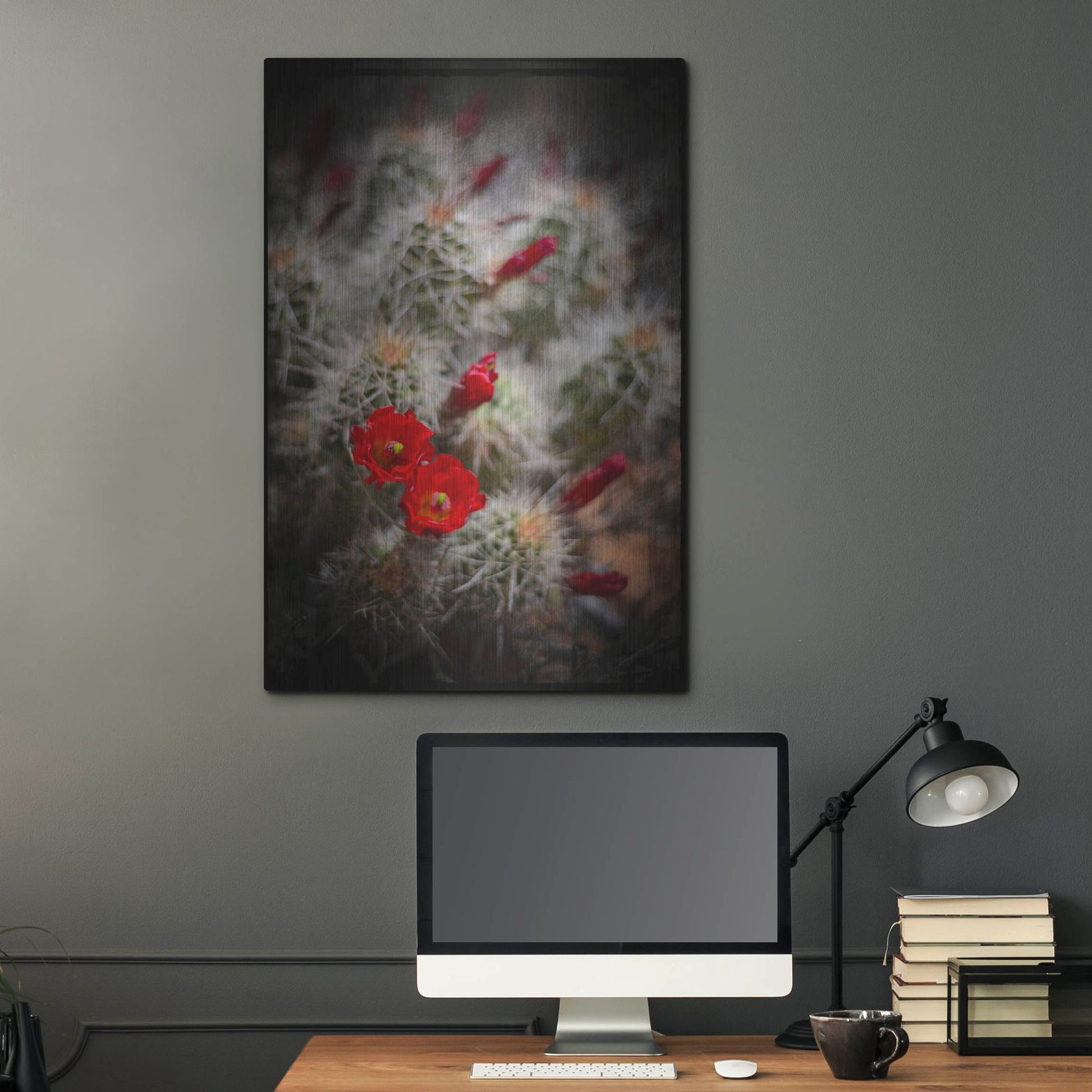 Luxe Metal Art 'Desert Flower 6' by Lightbox Journal, Metal Wall Art,24x36