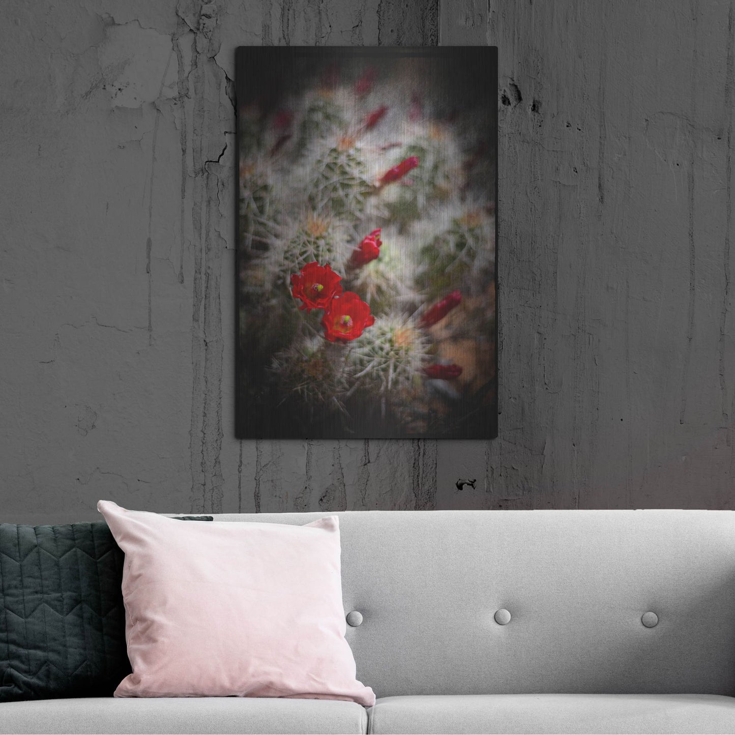 Luxe Metal Art 'Desert Flower 6' by Lightbox Journal, Metal Wall Art,24x36