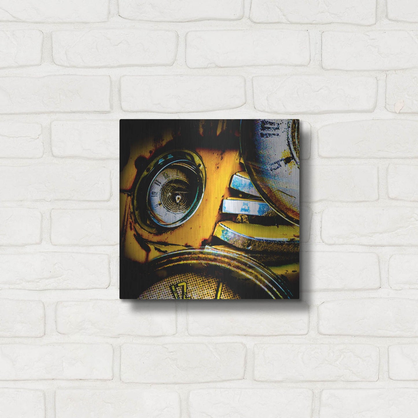 Luxe Metal Art 'Garage 1' by Lightbox Journal, Metal Wall Art,12x12