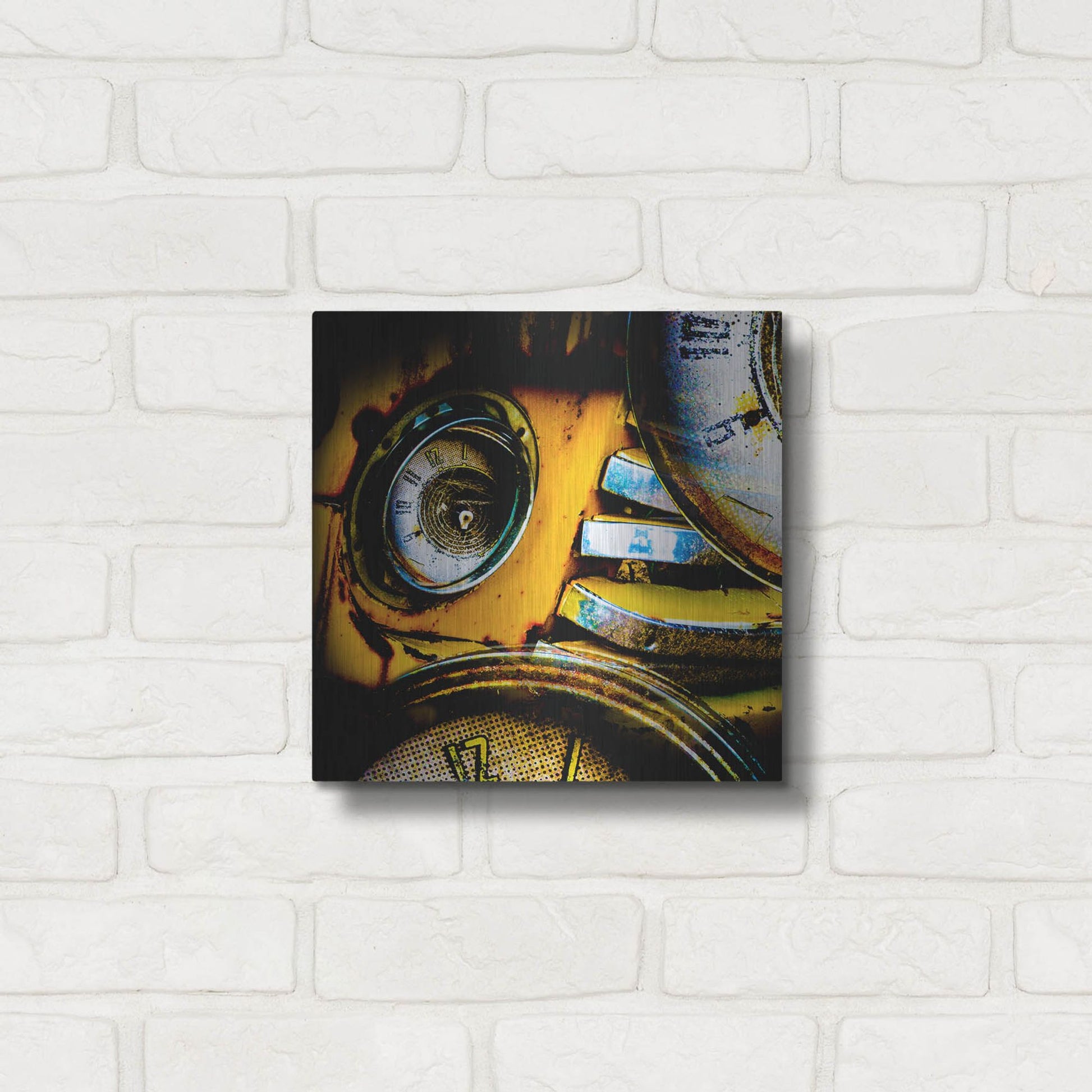 Luxe Metal Art 'Garage 1' by Lightbox Journal, Metal Wall Art,12x12