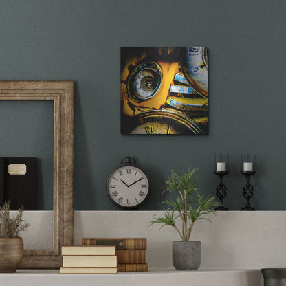 Luxe Metal Art 'Garage 1' by Lightbox Journal, Metal Wall Art,12x12