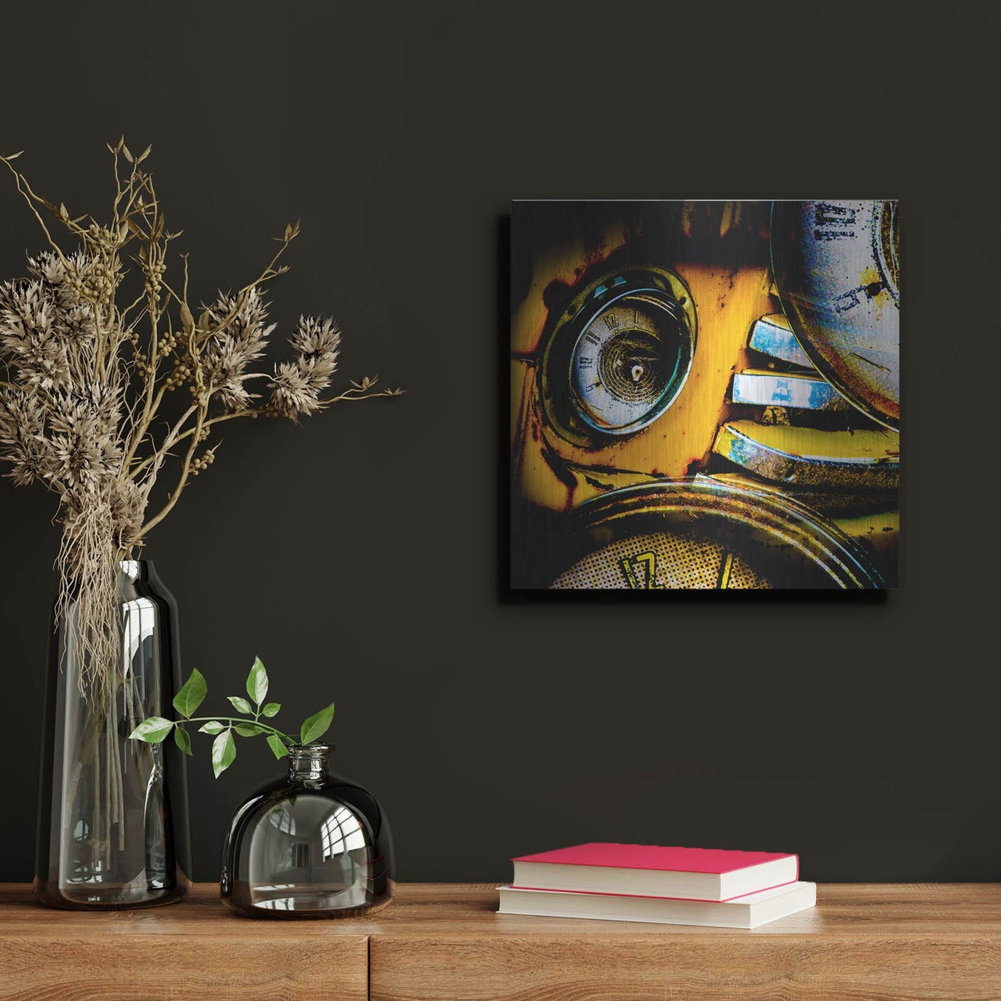 Luxe Metal Art 'Garage 1' by Lightbox Journal, Metal Wall Art,12x12