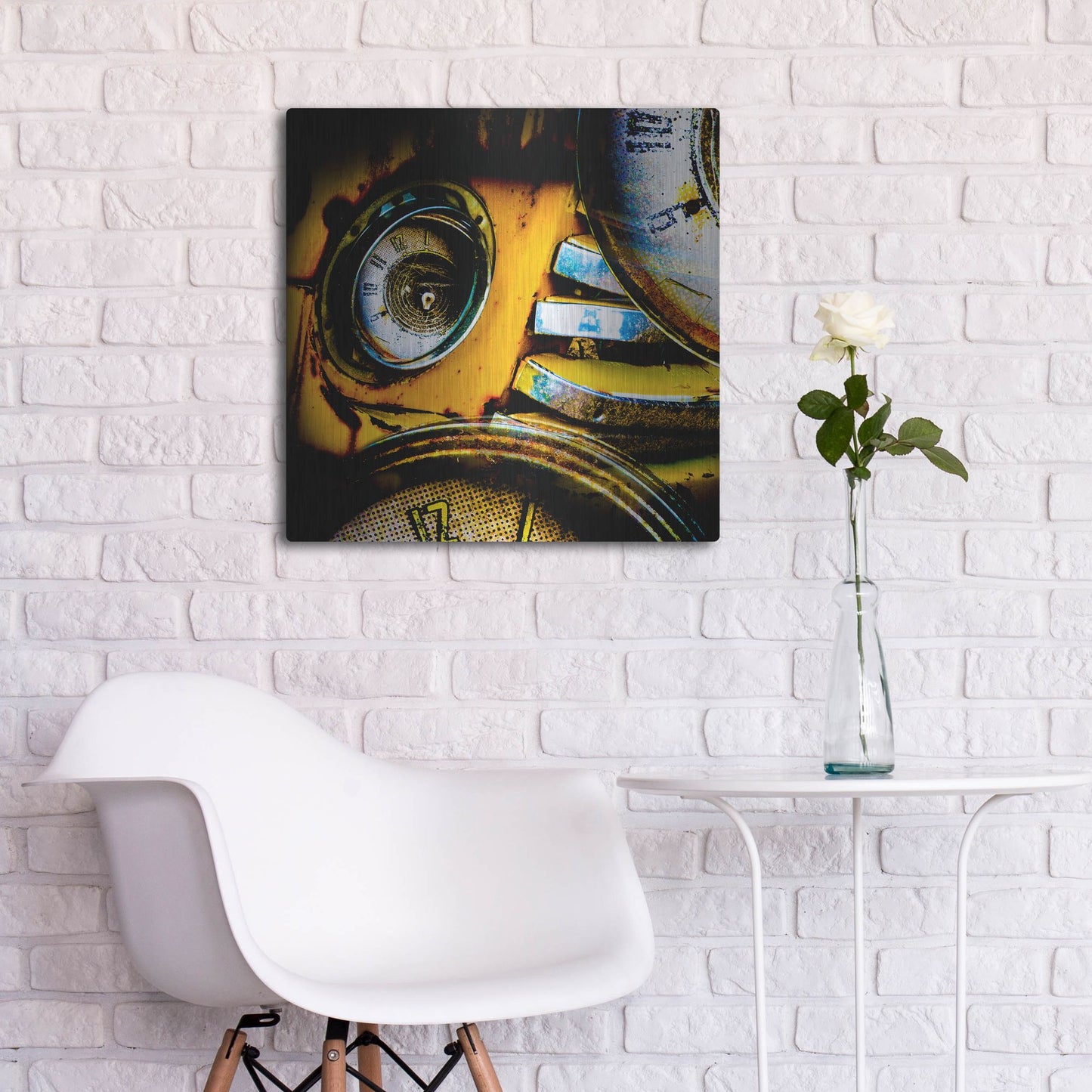 Luxe Metal Art 'Garage 1' by Lightbox Journal, Metal Wall Art,24x24