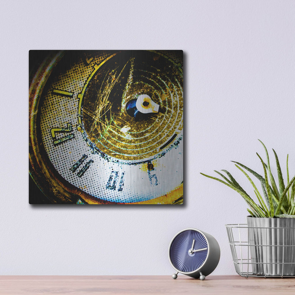 Luxe Metal Art 'Garage 2' by Lightbox Journal, Metal Wall Art,12x12