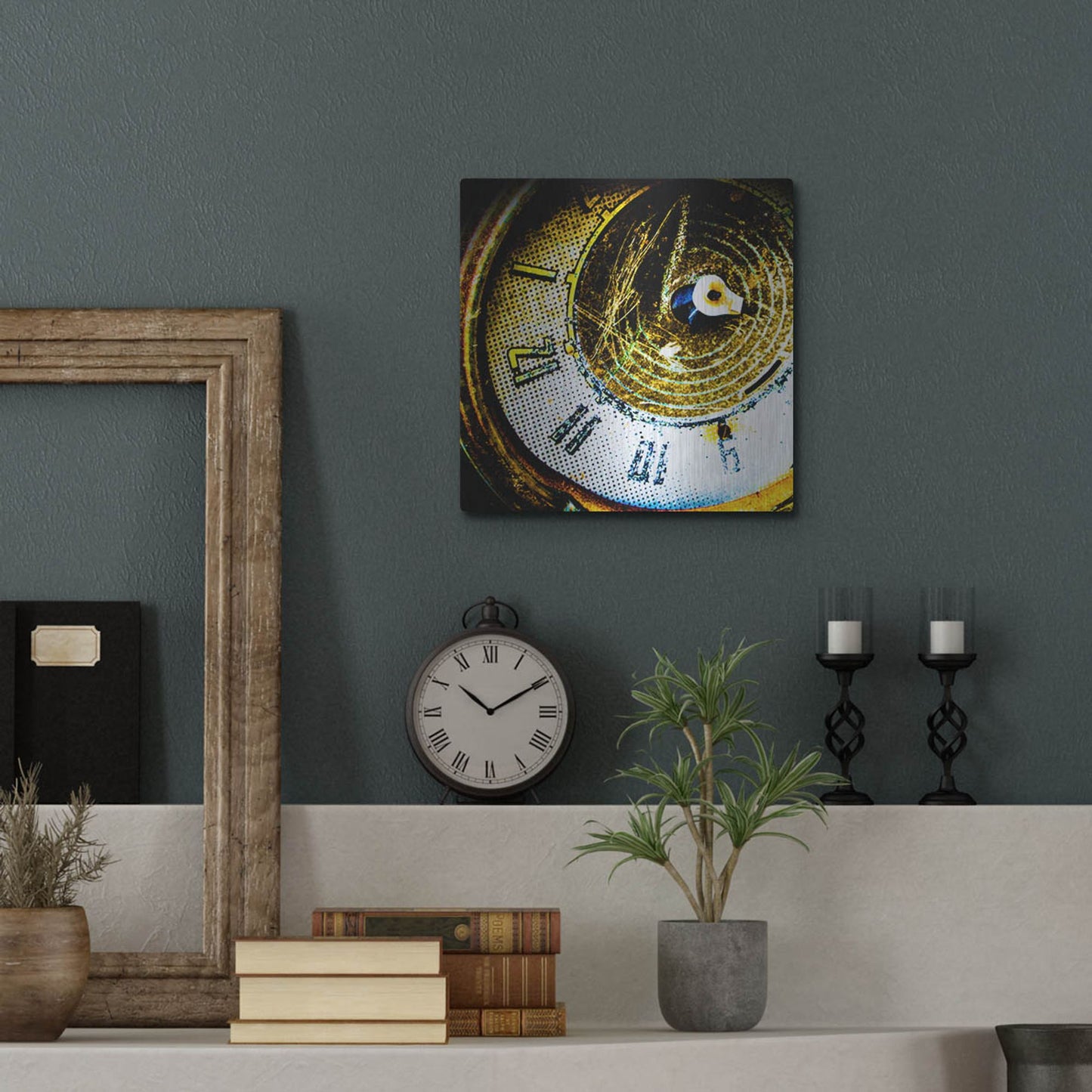 Luxe Metal Art 'Garage 2' by Lightbox Journal, Metal Wall Art,12x12