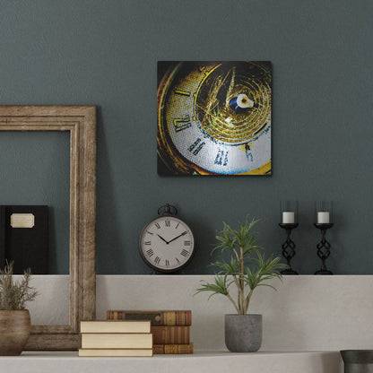 Luxe Metal Art 'Garage 2' by Lightbox Journal, Metal Wall Art,12x12