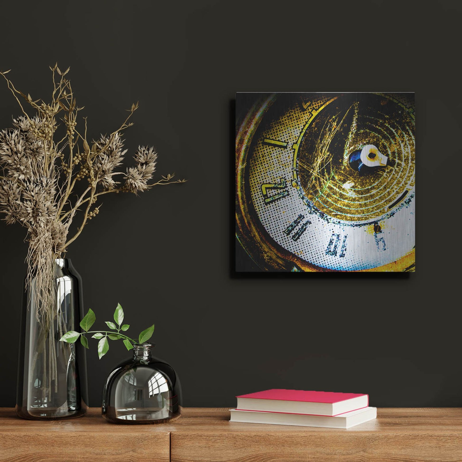 Luxe Metal Art 'Garage 2' by Lightbox Journal, Metal Wall Art,12x12