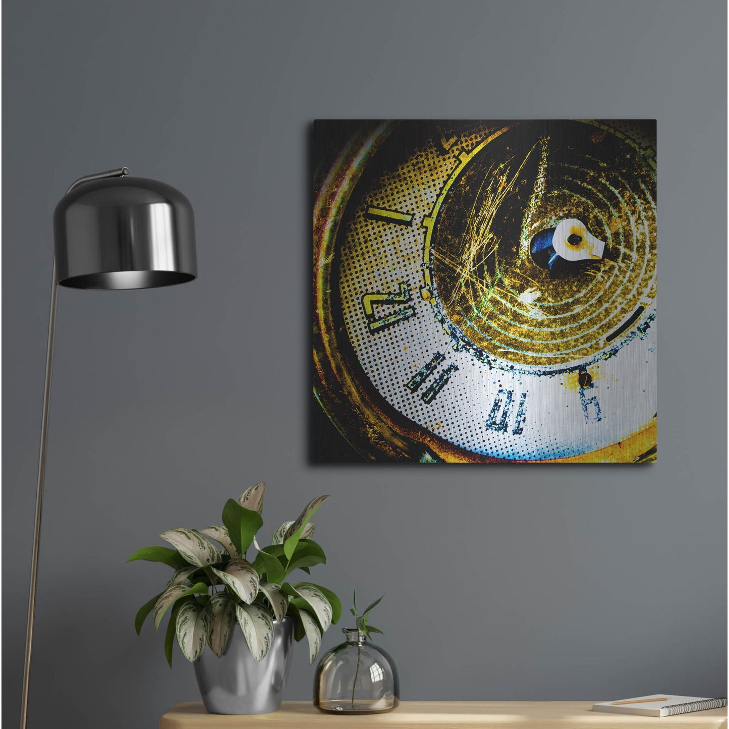 Luxe Metal Art 'Garage 2' by Lightbox Journal, Metal Wall Art,24x24