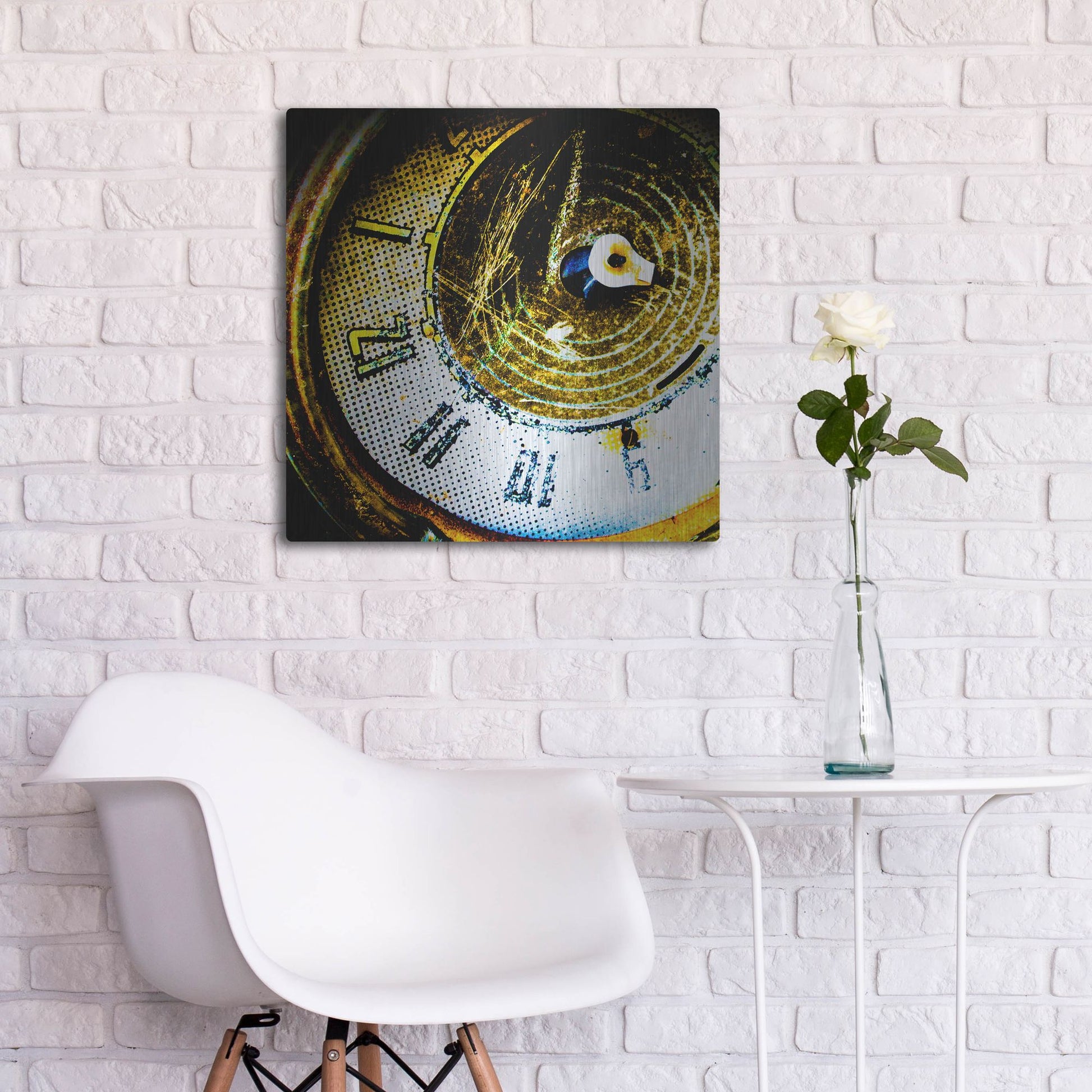 Luxe Metal Art 'Garage 2' by Lightbox Journal, Metal Wall Art,24x24