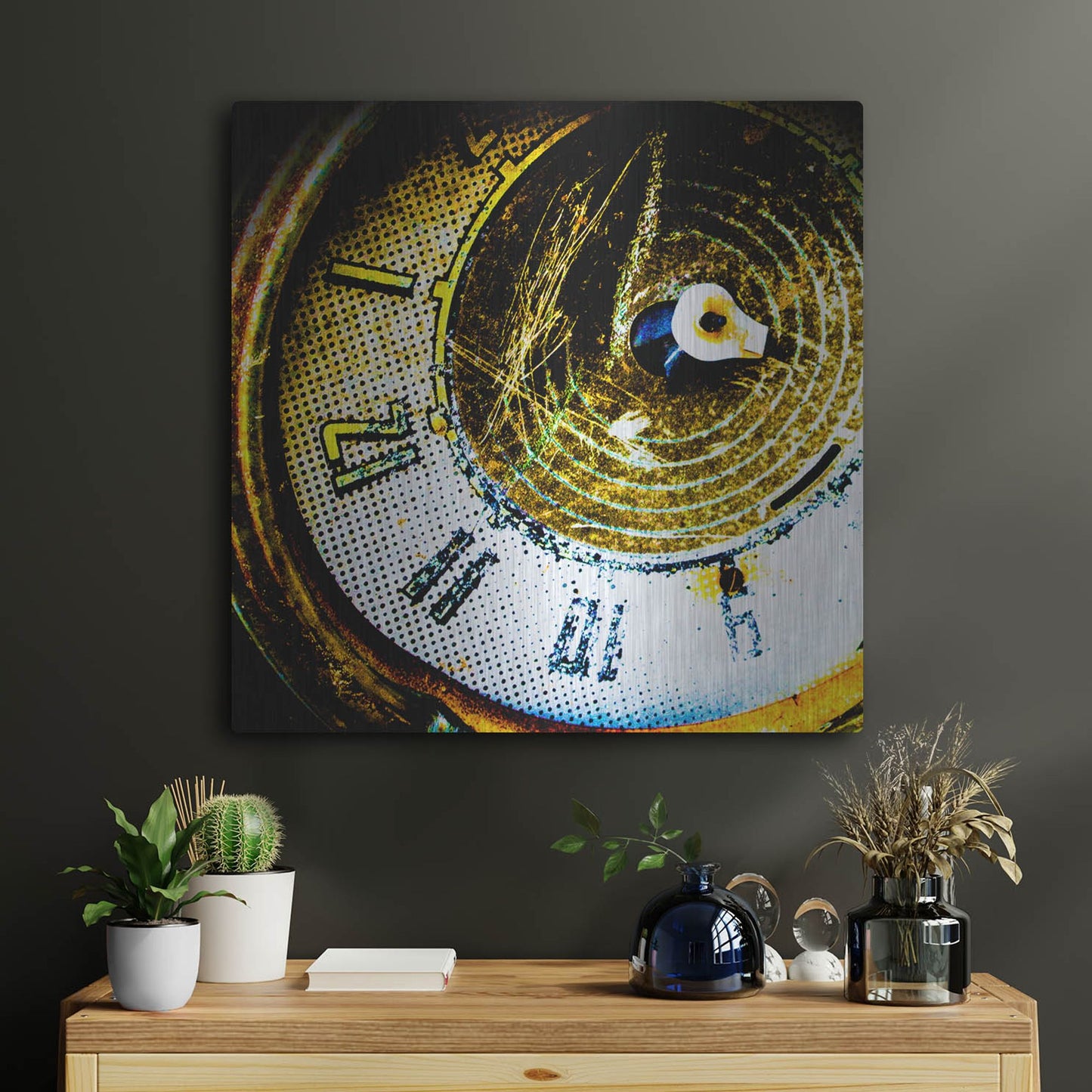 Luxe Metal Art 'Garage 2' by Lightbox Journal, Metal Wall Art,24x24