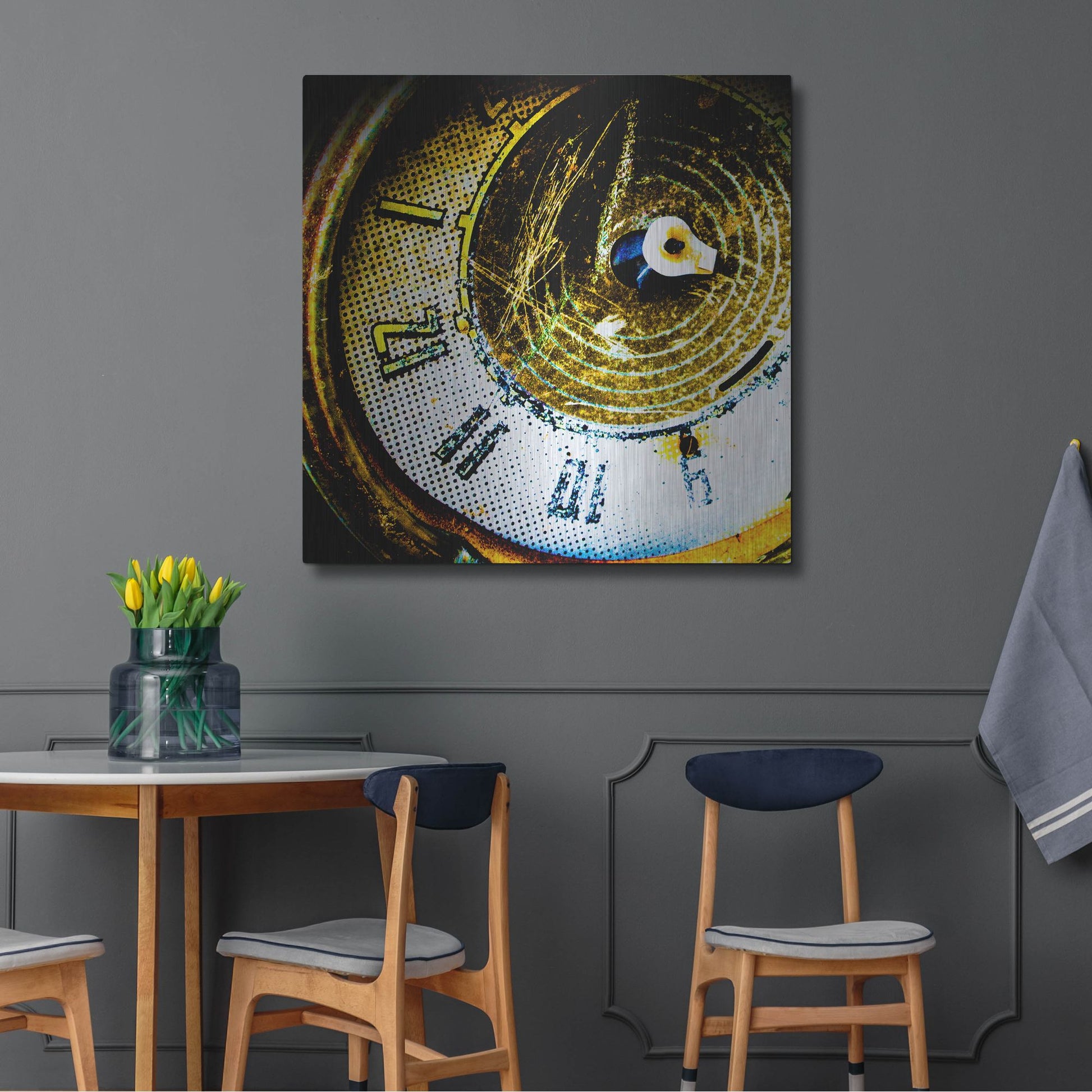 Luxe Metal Art 'Garage 2' by Lightbox Journal, Metal Wall Art,36x36