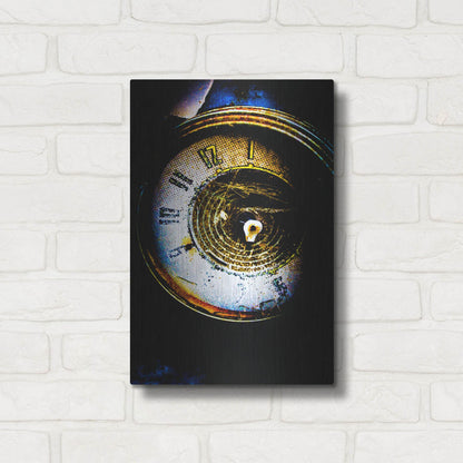 Luxe Metal Art 'Garage Clock' by Lightbox Journal, Metal Wall Art,12x16