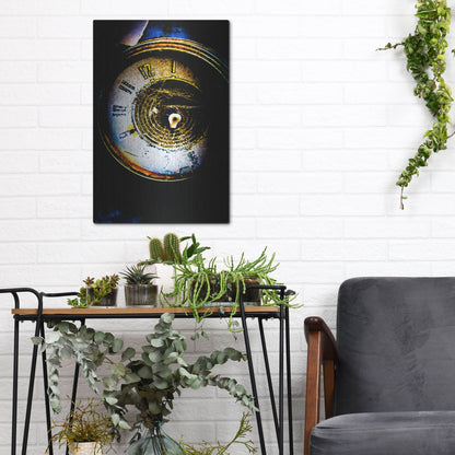 Luxe Metal Art 'Garage Clock' by Lightbox Journal, Metal Wall Art,12x16