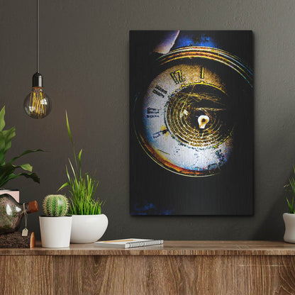 Luxe Metal Art 'Garage Clock' by Lightbox Journal, Metal Wall Art,12x16
