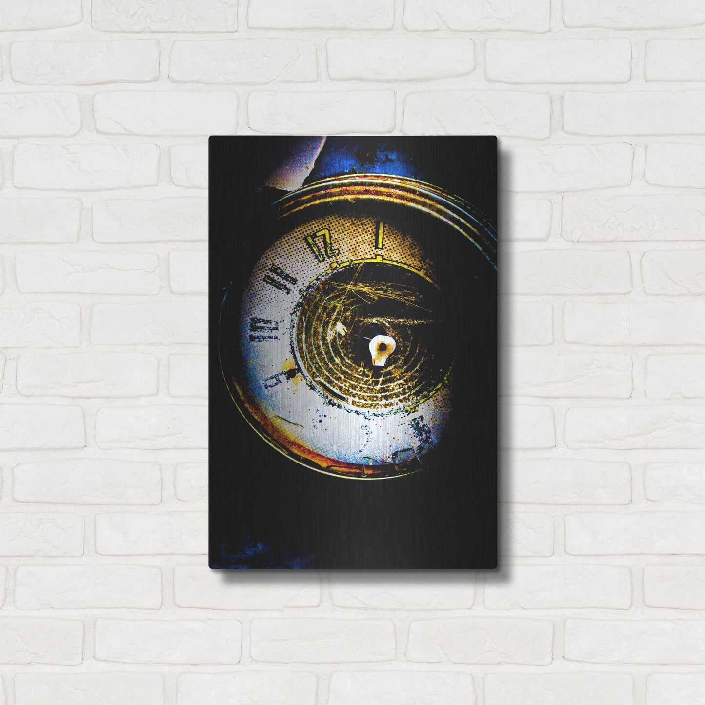 Luxe Metal Art 'Garage Clock' by Lightbox Journal, Metal Wall Art,16x24