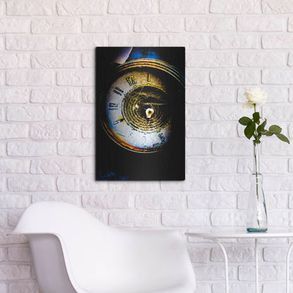 Luxe Metal Art 'Garage Clock' by Lightbox Journal, Metal Wall Art,16x24