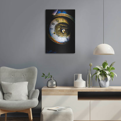 Luxe Metal Art 'Garage Clock' by Lightbox Journal, Metal Wall Art,16x24